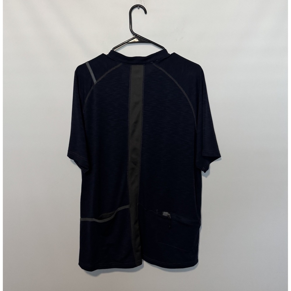 Club Ride Cycling Jersey Mens XL Navy Blue Half Zip Pullover Stretch Performance - Picture 9 of 11